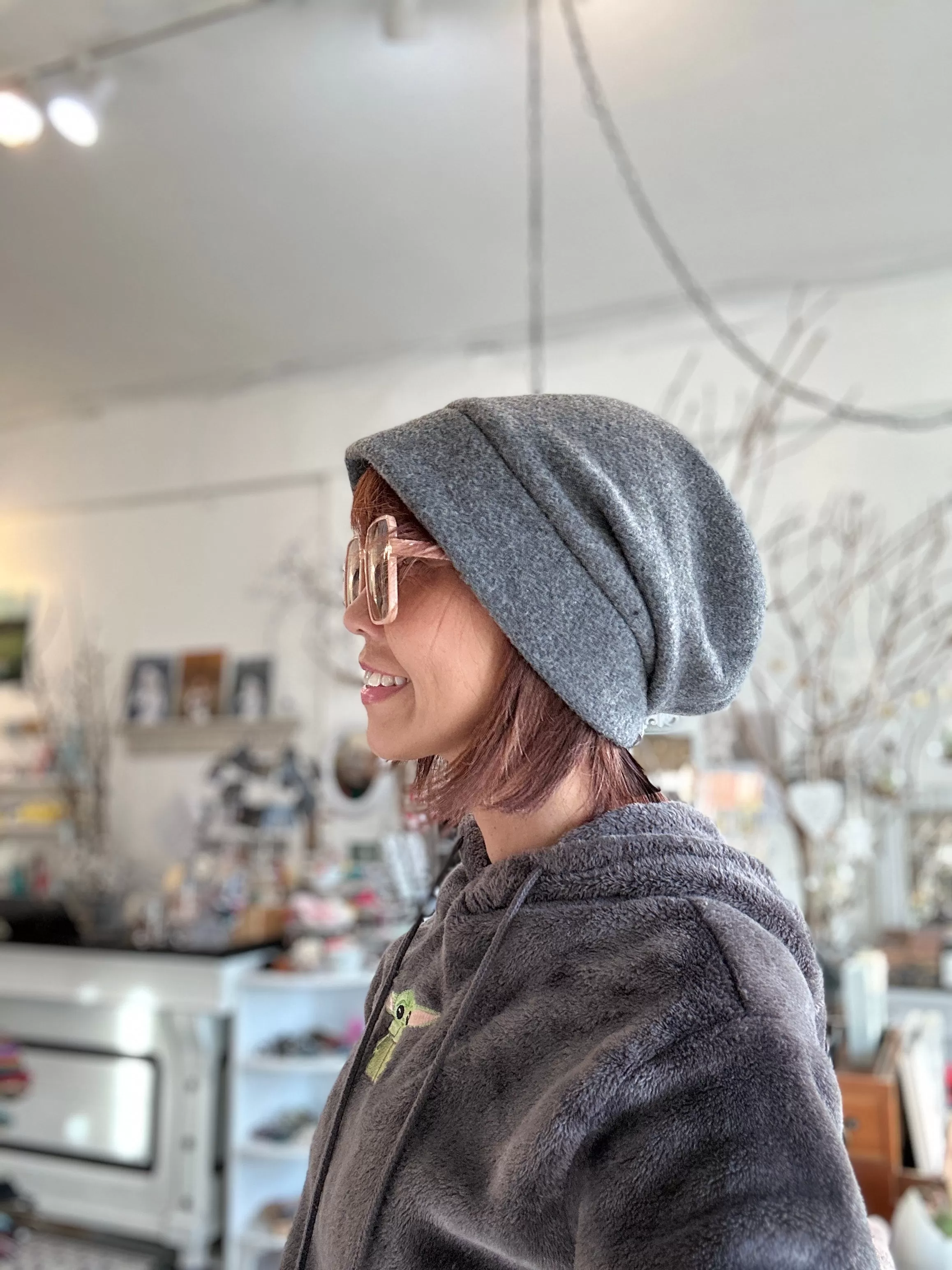 100% Boiled Wool Slouch Gather Brim Hat: Anne Hat