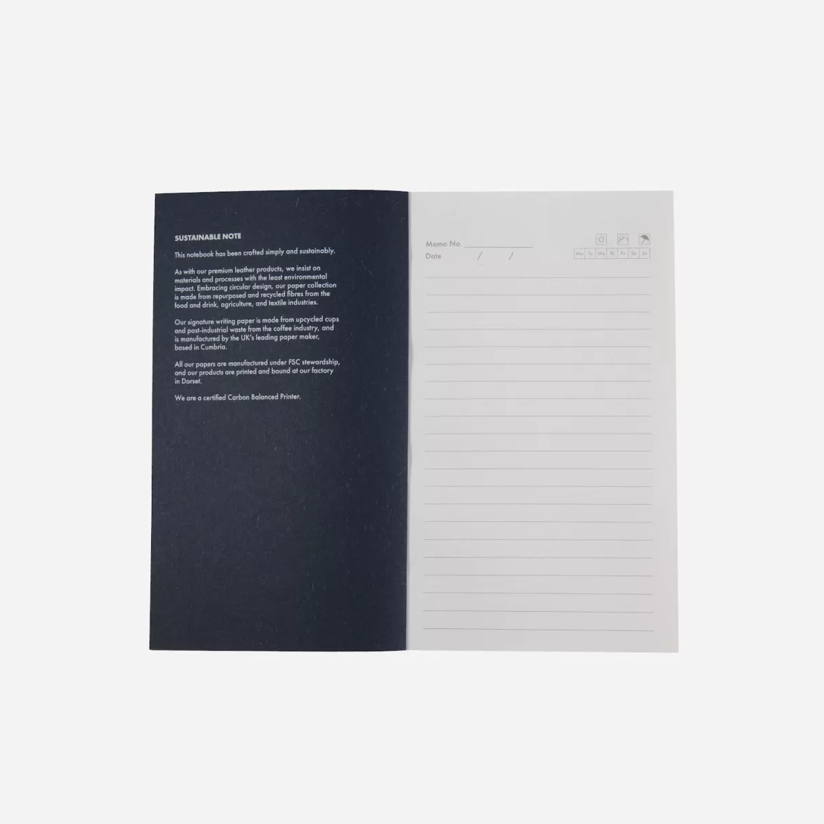 A5 Notebook 160 Pages, Navy