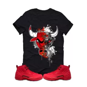 Air Jordan 12 "Bulls" Black T (BULLMINATOR)