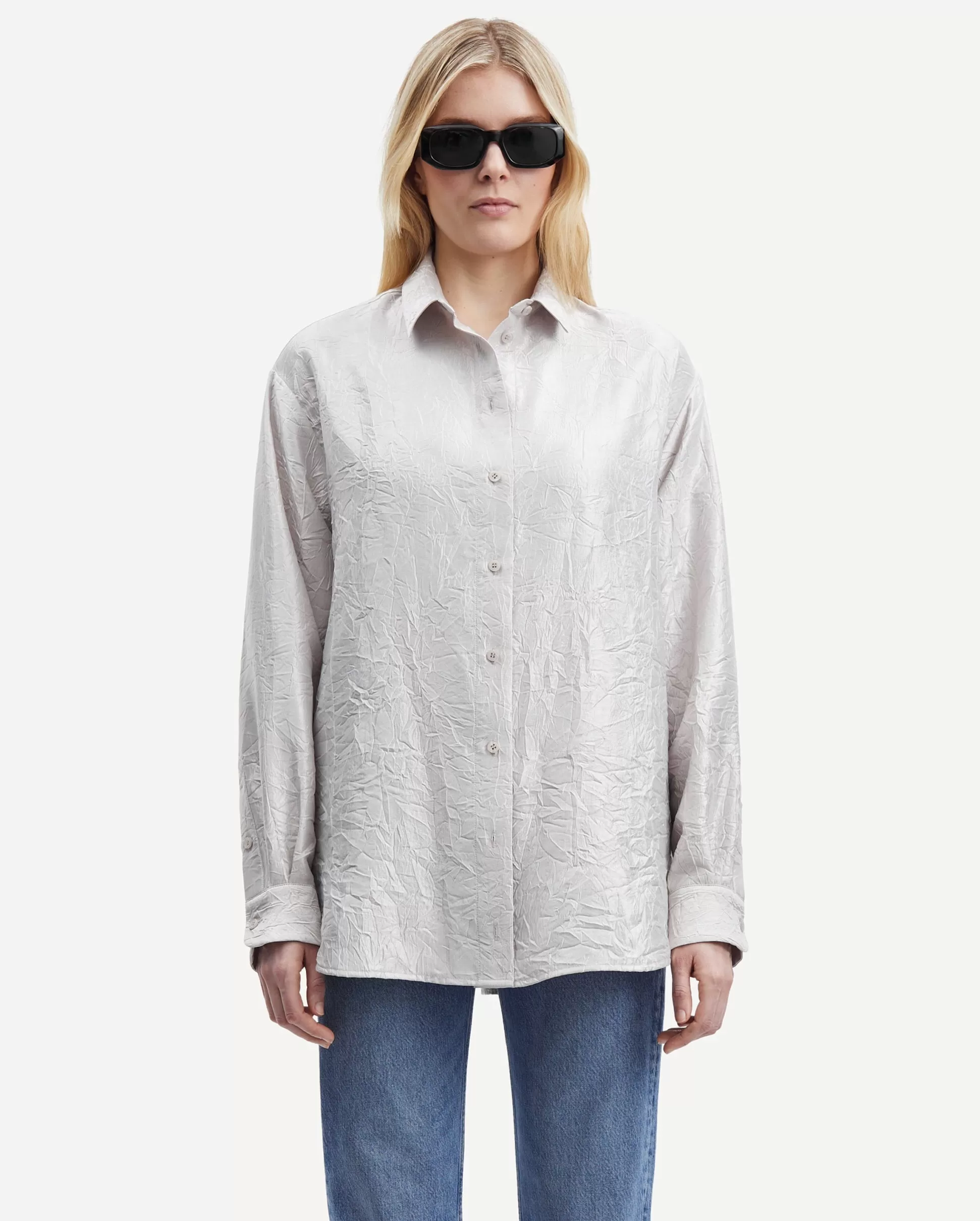 ALFRIDA SHIRT 15034 / WARM SILVER