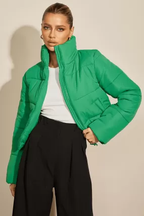 Amora Puffer Jacket - Green