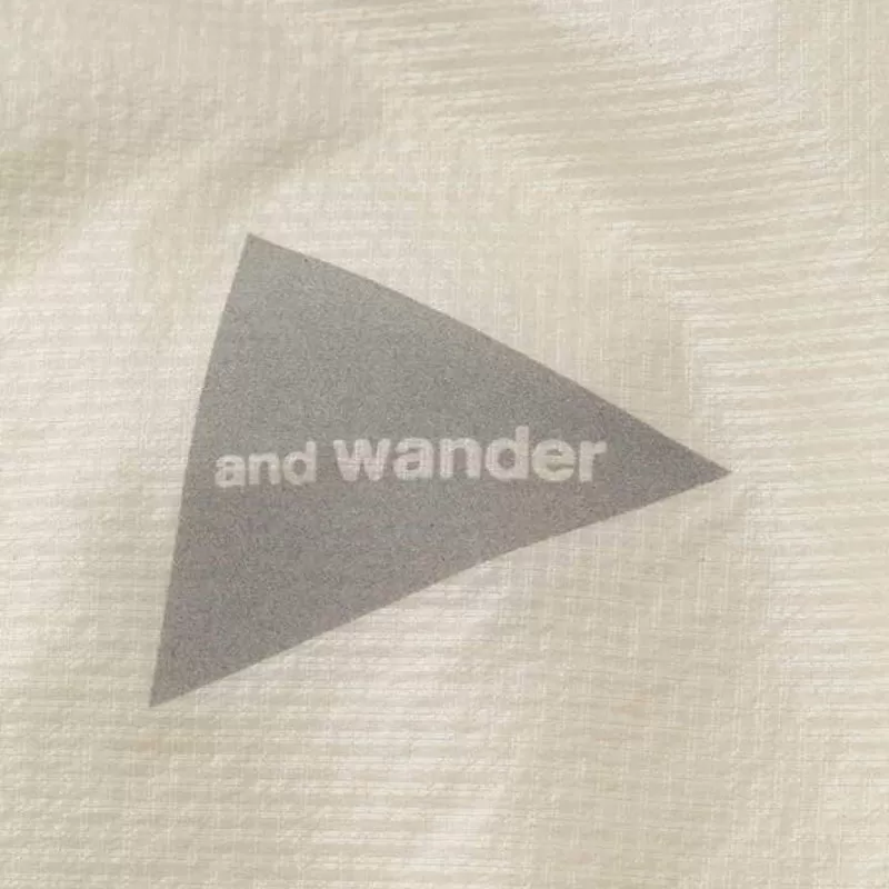 And Wander Covered Rip Cardigan Off White