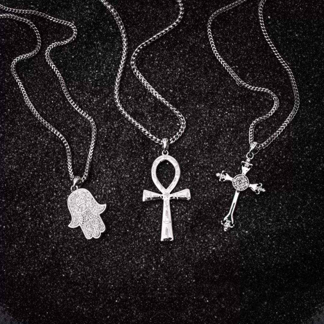 Ankh Pendant - White Gold