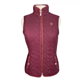 Ariat 'Ashley' Insulated Vest in Mulberry Brown - Women's Large