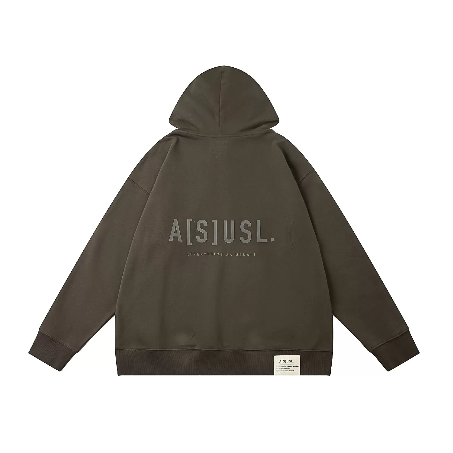 A[S]USL KID'S TONAL LOGO HOODIES-CHARCOAL