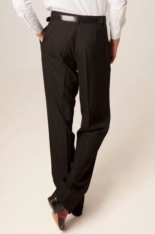 Black Tango Pants With Two Pleats