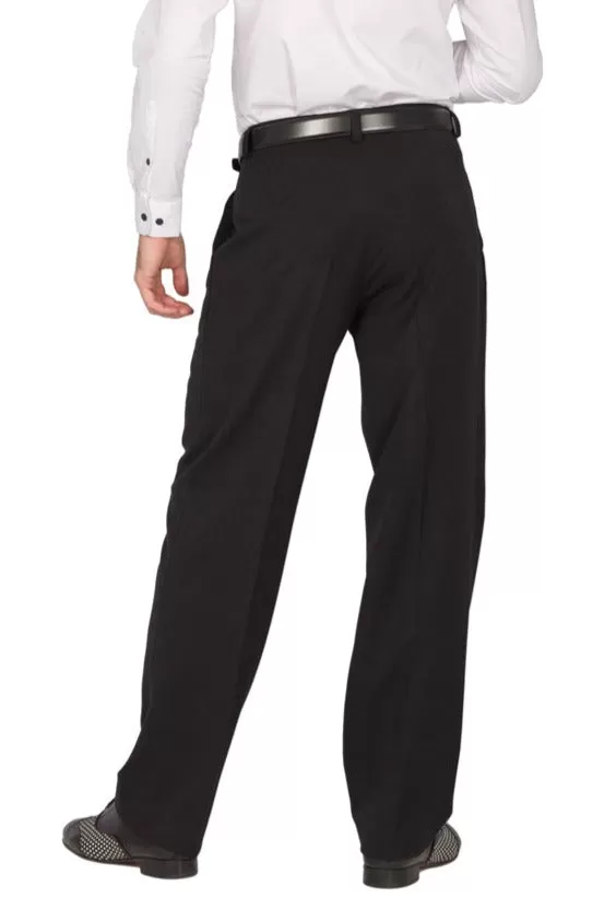 Black Tango Pants With Two Pleats