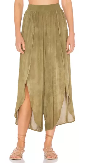 Blue Life Jeanne Wrap Culotte Pants Spanish Olive