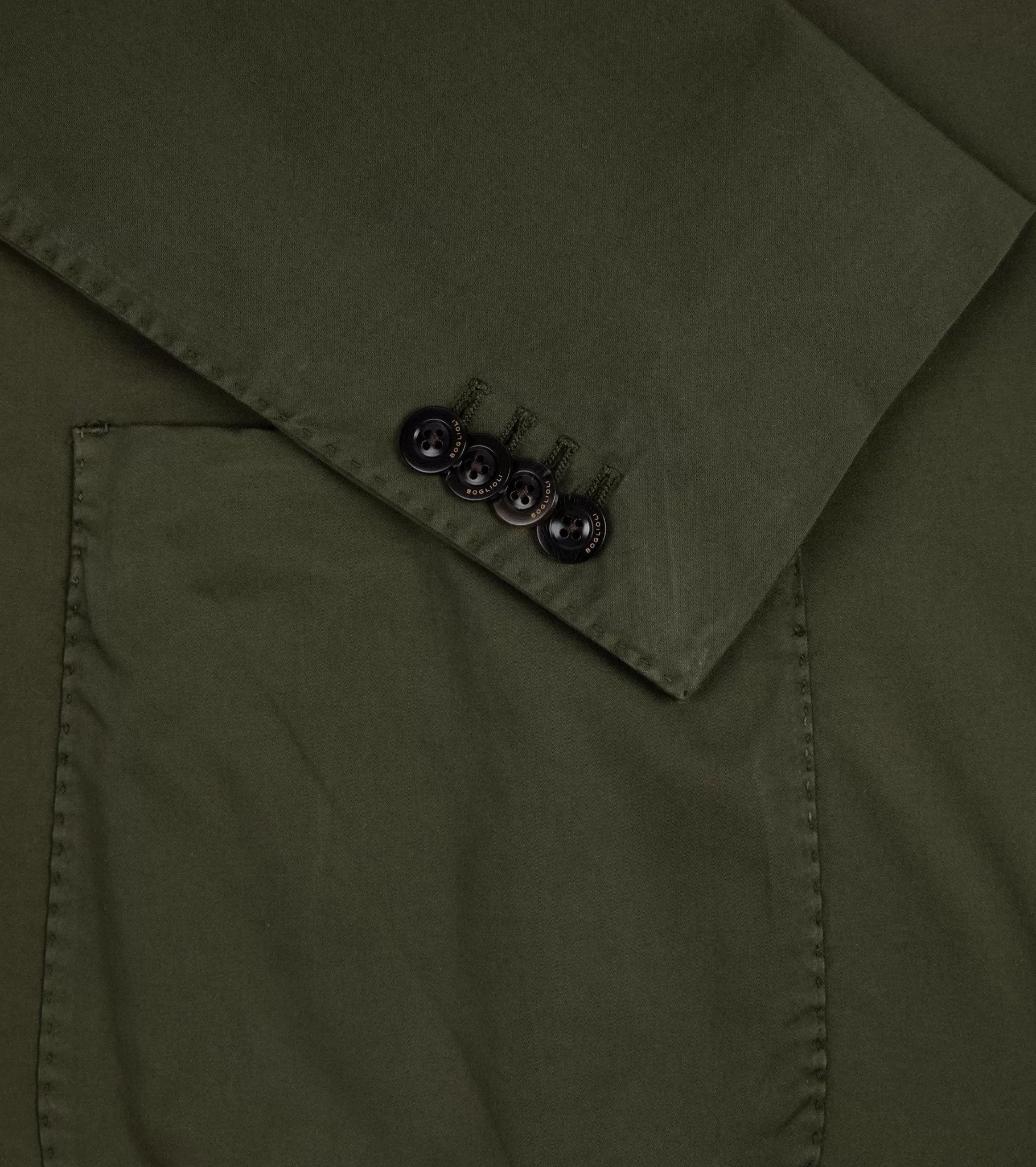 Boglioli Superlight Cotton K Suit Jacket: Olive