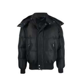 Bomber imbottito in misto lana Alexander Mcqueen