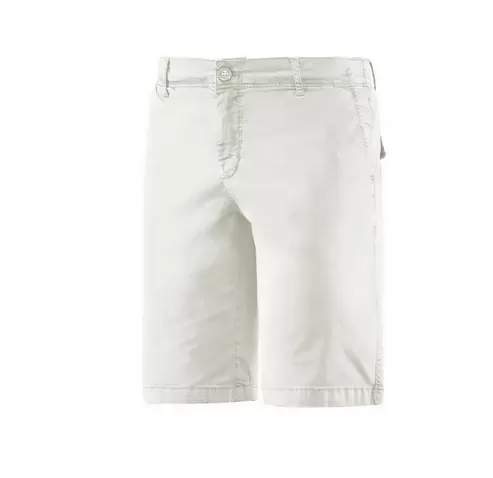 Bomboogie bermuda casual chinos for men in gabardine Grit BMGRITTTX3 01 off white