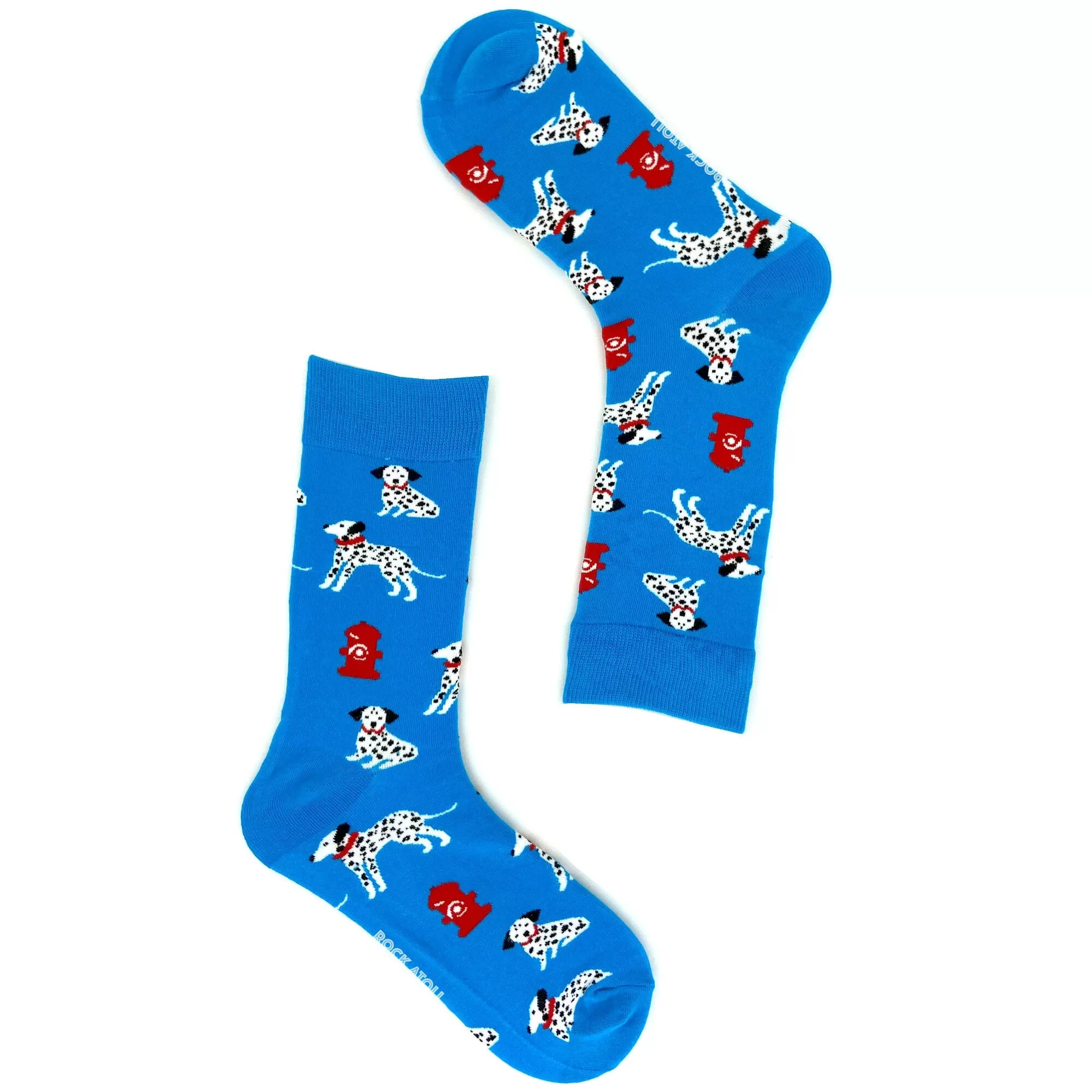 Bright Blue Dalmatians Socks