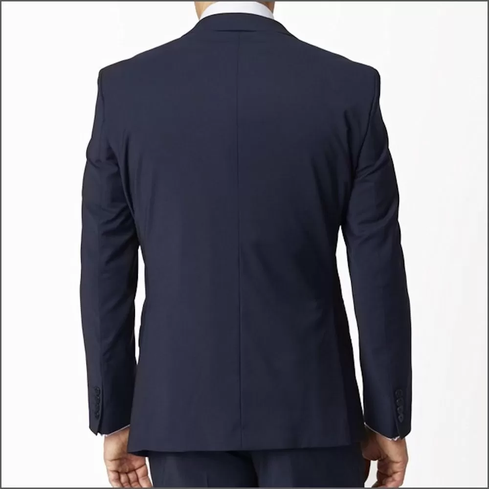 Brook Taverner Avalino Navy Washable Crease Resistant 2 Pic Travel Suit***