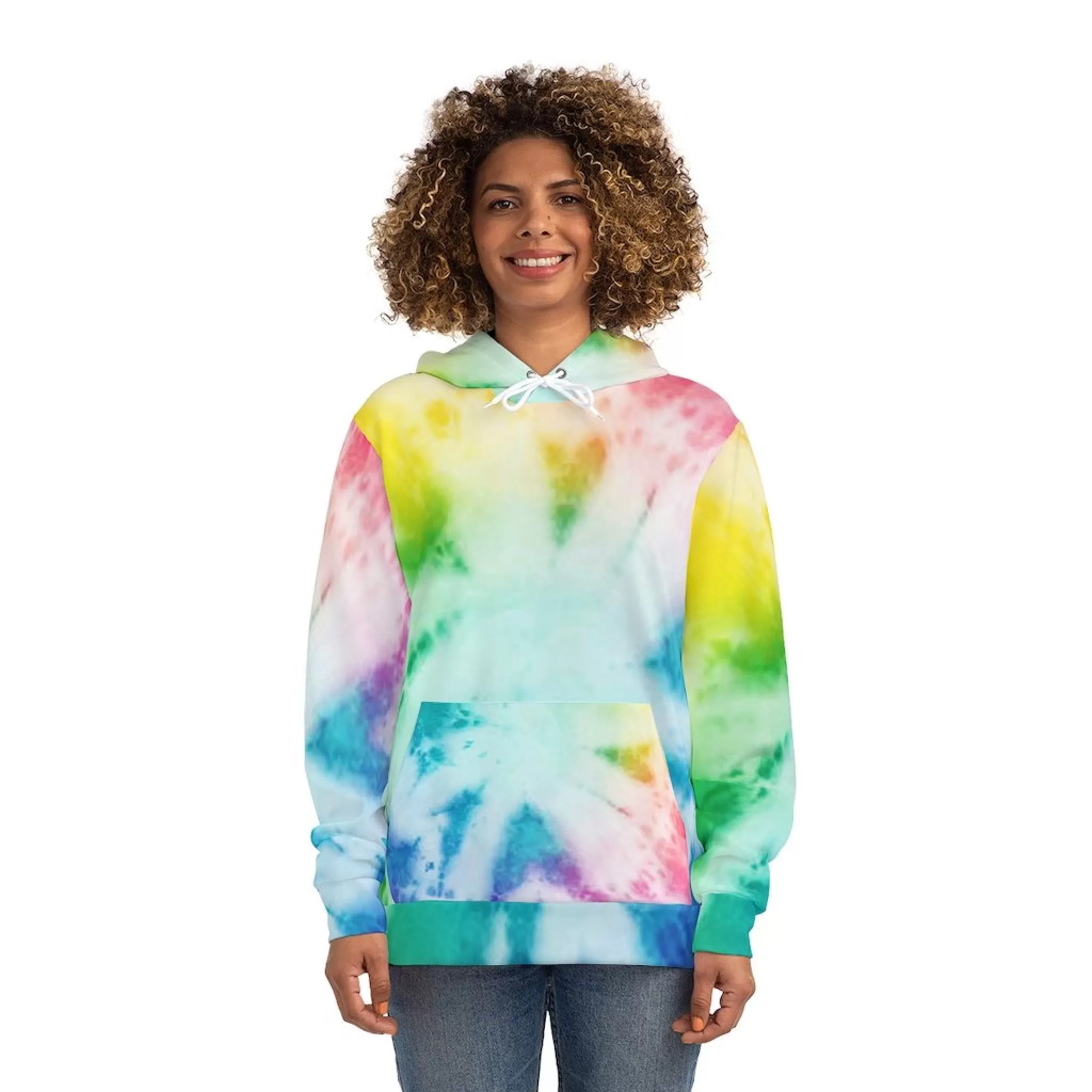 Bynelo Tie Dye Rainbow Fashion Hoodie