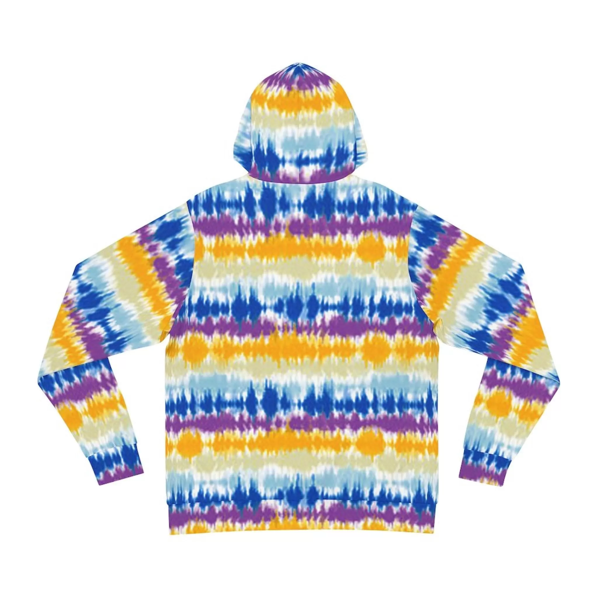 Bynelo Tie Dye Striped Unisex Fashion Hoodie