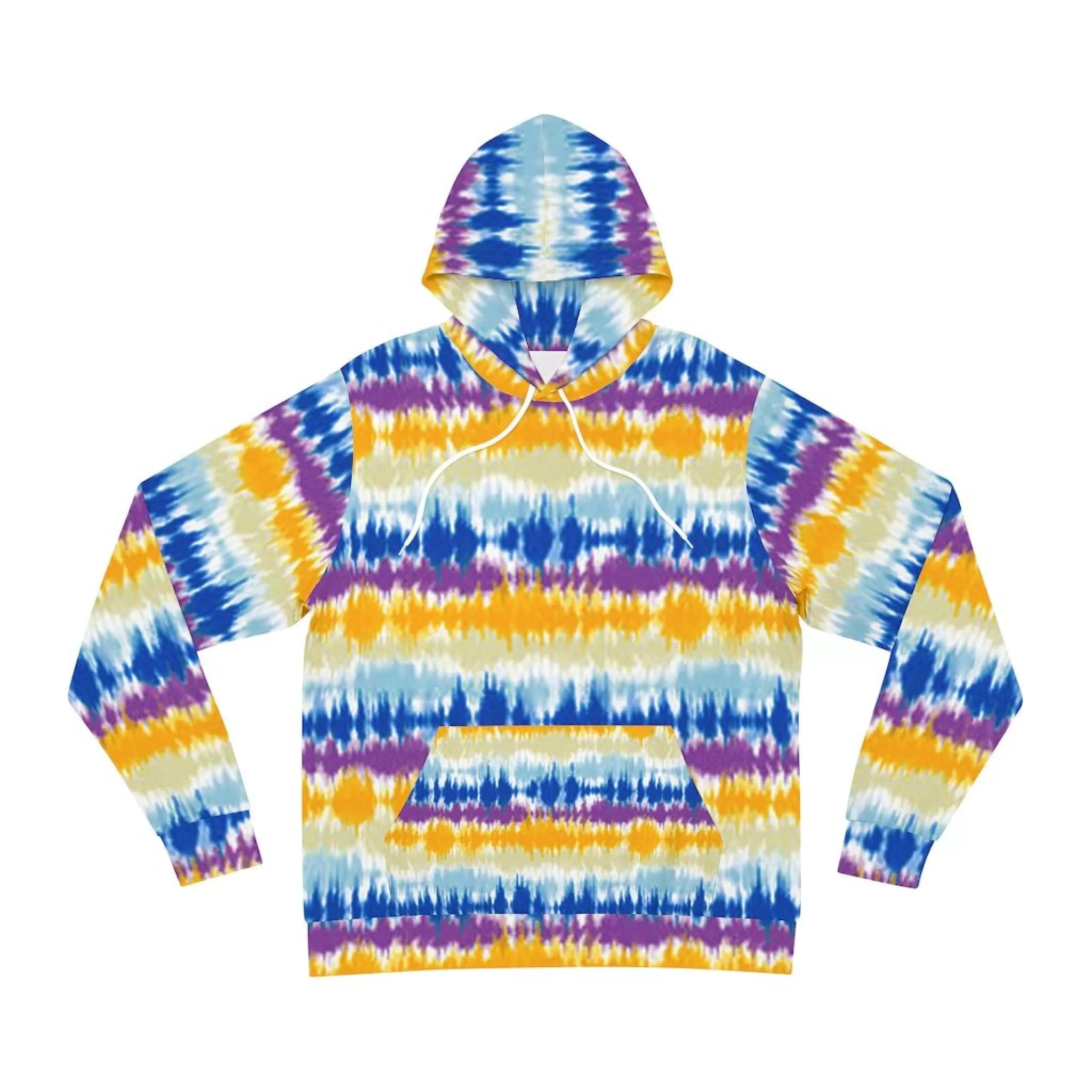 Bynelo Tie Dye Striped Unisex Fashion Hoodie