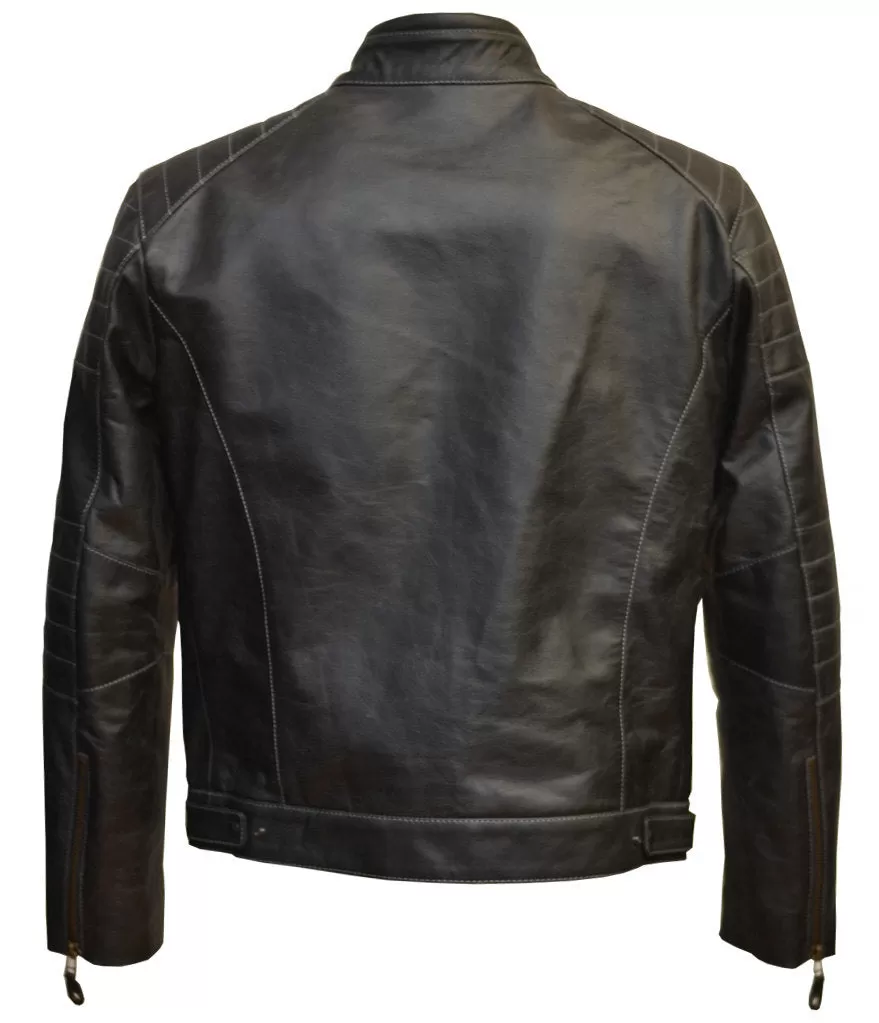 Cafe-racer leather jacket, Fashion Racing, made to measure, motorbike jacket, motorcycle jacket,motorcycle, custom jacket