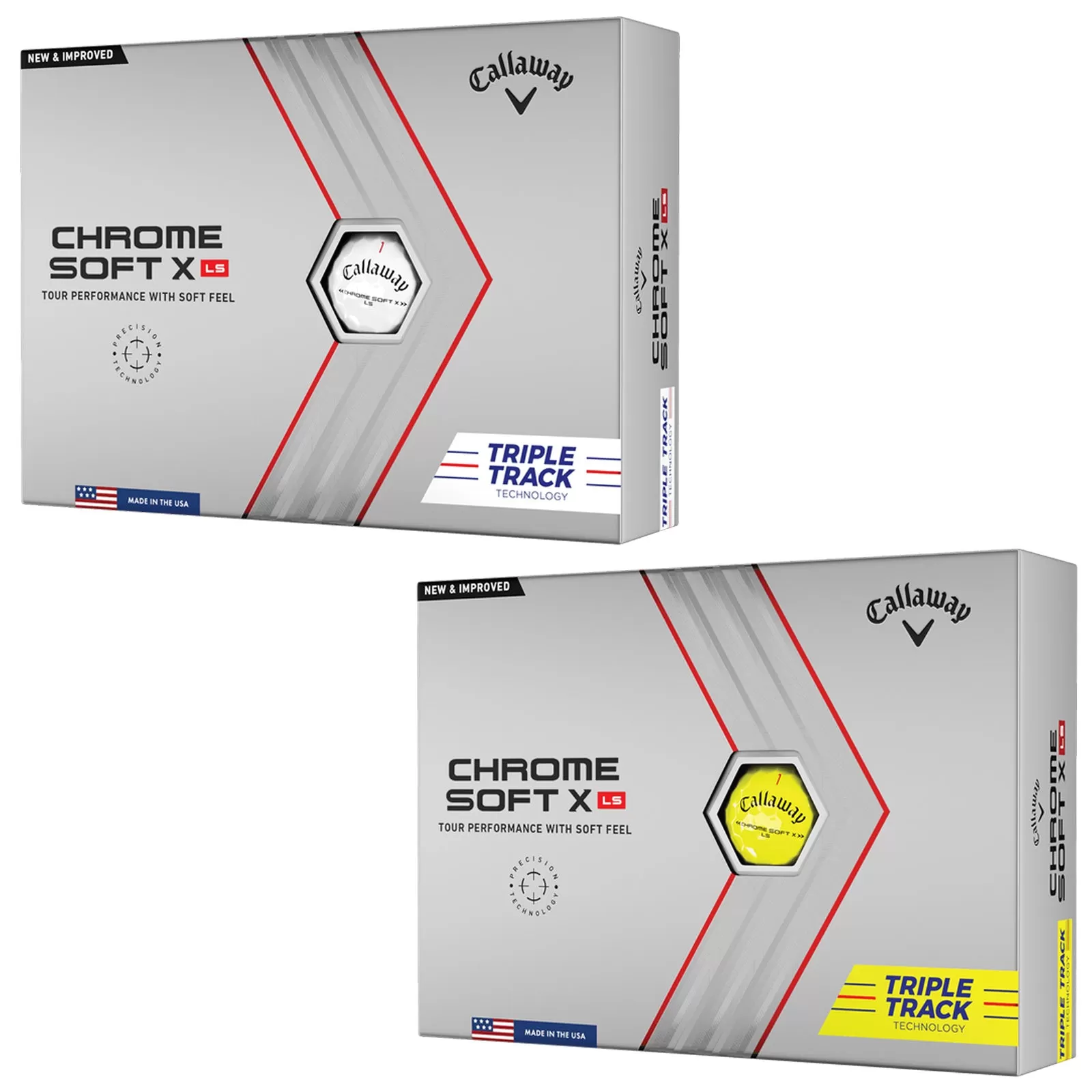 Callaway Chrome Soft X LS Triple Track Golf Balls