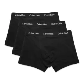 Calvin Klein Cotton Stretch Trunks - Black/Black