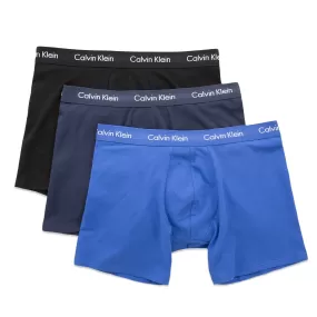 Calvin Klein Cotton Stretch Trunks - Blue/Navy/Black