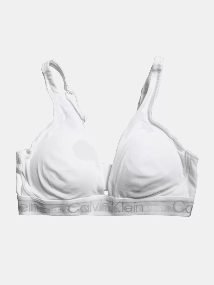 Calvin Klein Modern Structure Tri Bra - Classic White