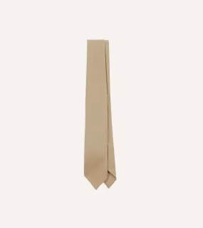 Camel Super Fine Merino Wool Self Tipped Tie