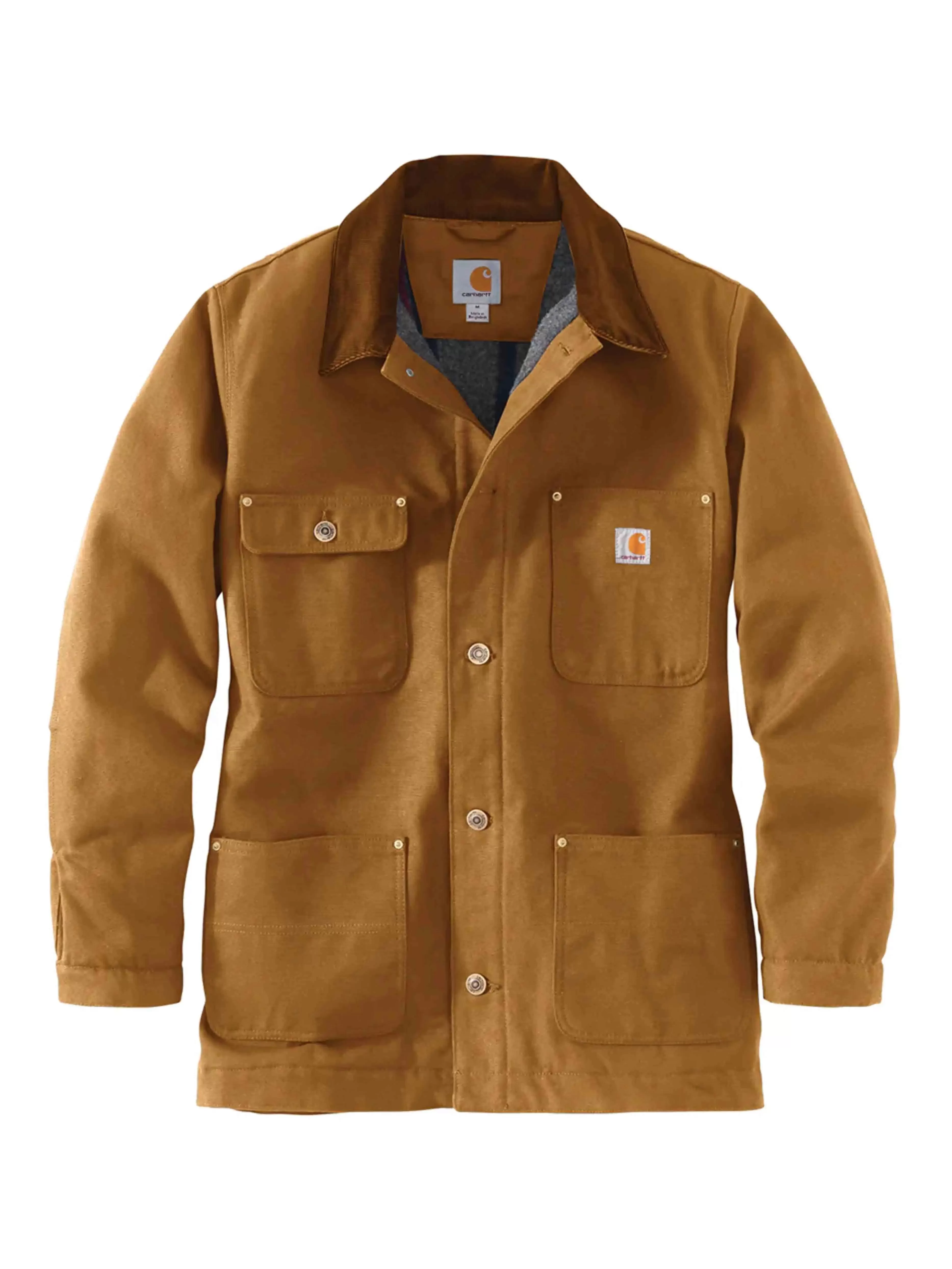 Carhartt Chore Coat Blanket Lined Brown