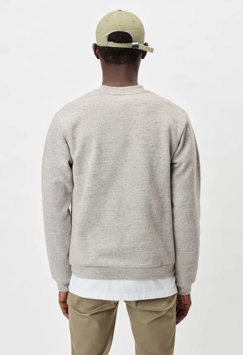 Cashmere Fleece Beach Crew / Heather Oatmeal