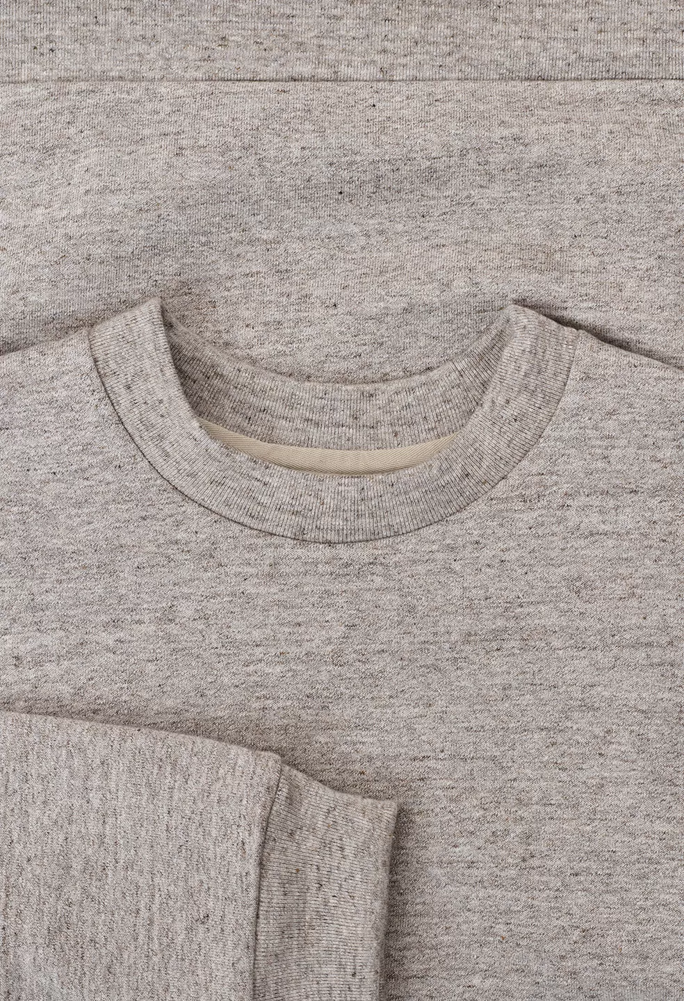 Cashmere Fleece Beach Crew / Heather Oatmeal