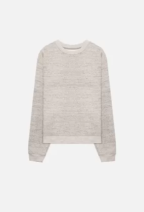 Cashmere Fleece Beach Crew / Heather Oatmeal