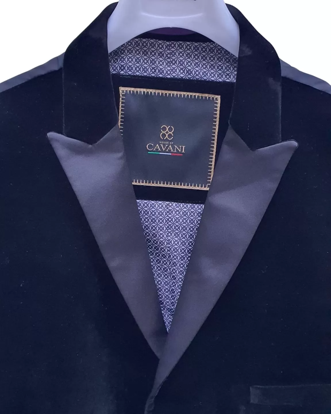 Cavani Rosa Navy Velvet Tuxedo Lapel Waistcoat