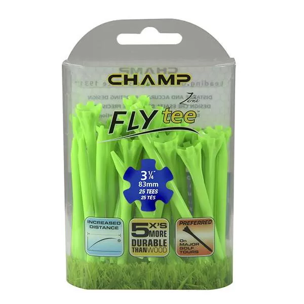 Champ Fly Tees 3.25 Plastic Golf Tees