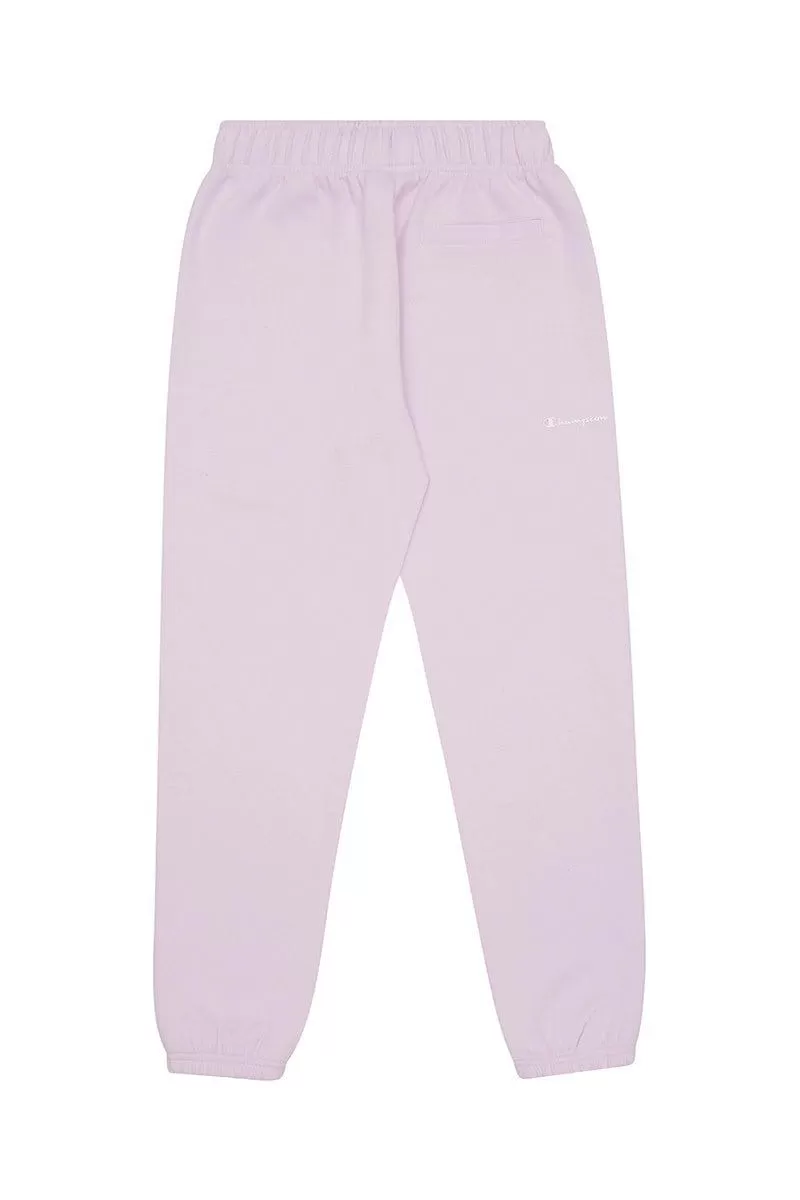 CHAMPION JUNIOR ROCHESTER BASE PINK TRACKPANTS