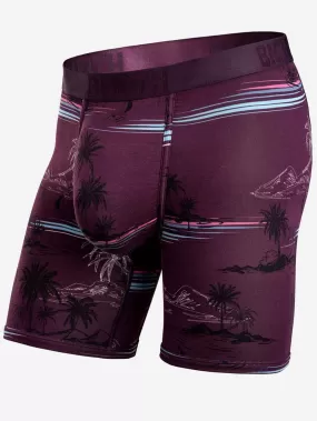 Classic Print Take Me There Cabernet Boxer