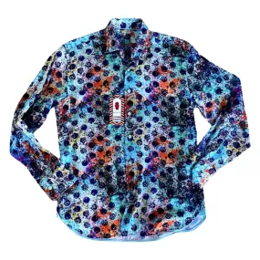 Clearance | Luchiano Visconti Polka Dot Multi Color Shirt | Size Small