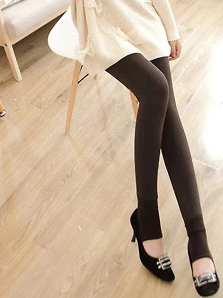 Cozy Women's Fleece Lined Leggings for Fall and Winter