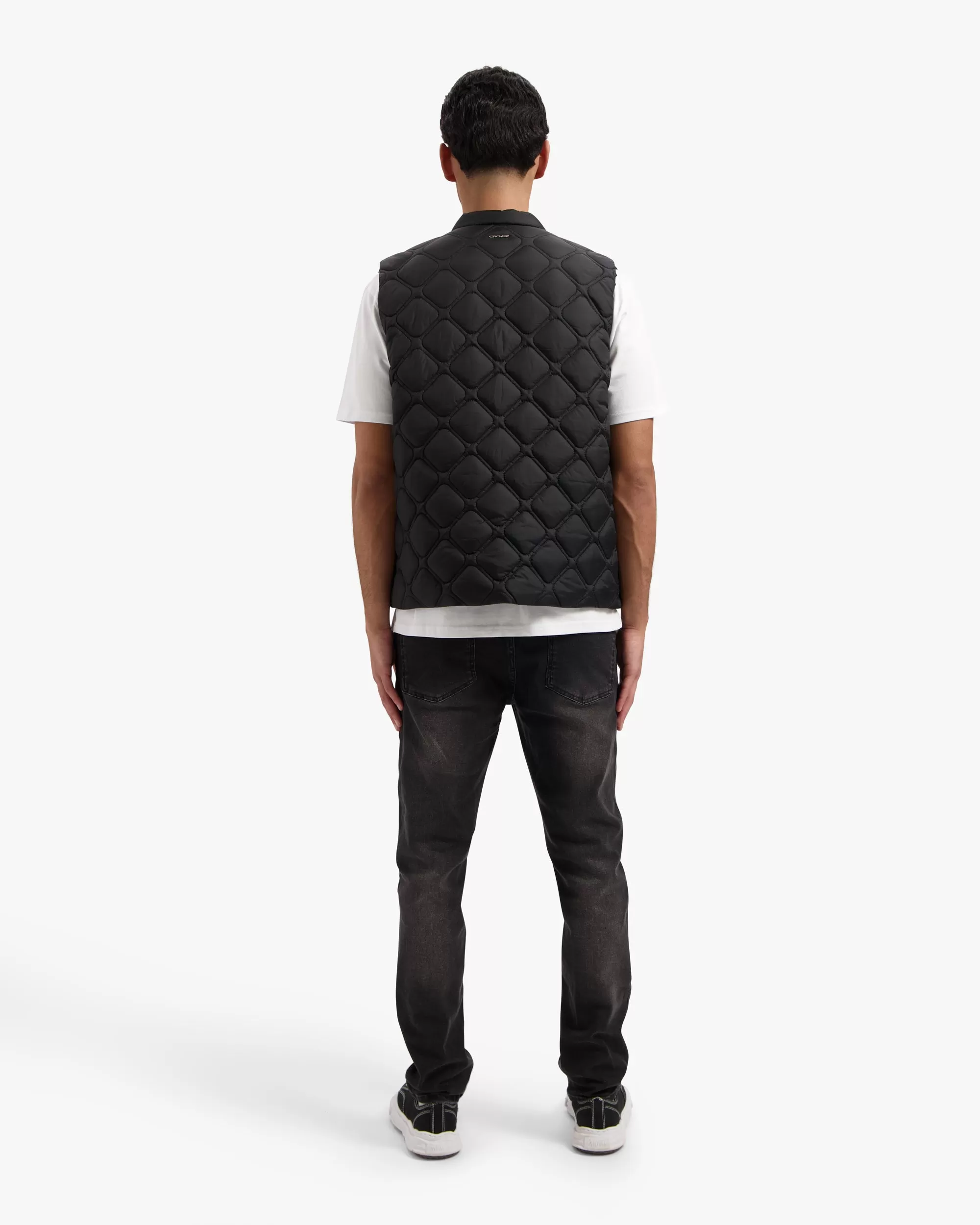 CROYEZ QUILTED VEST - VINTAGE BLACK