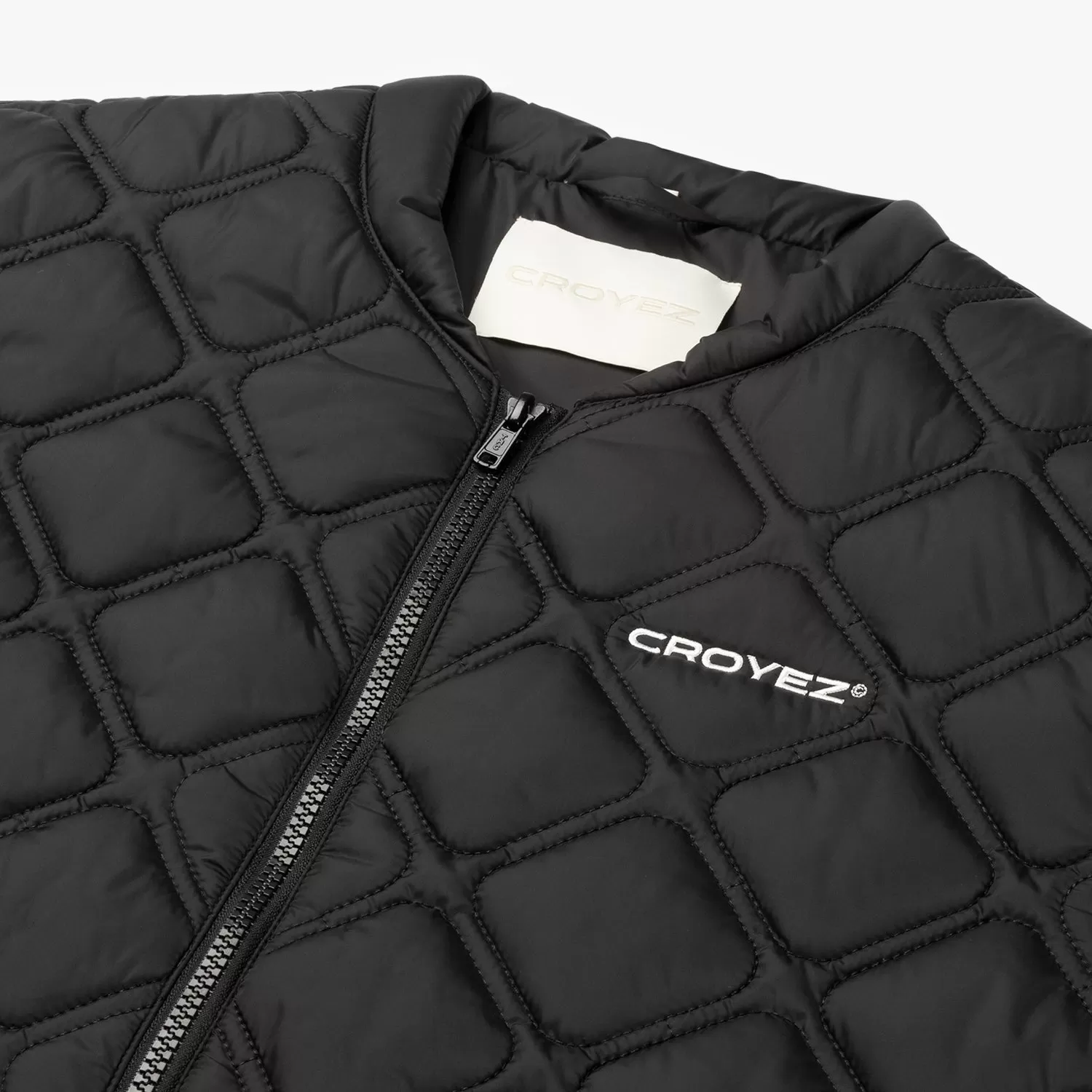 CROYEZ QUILTED VEST - VINTAGE BLACK