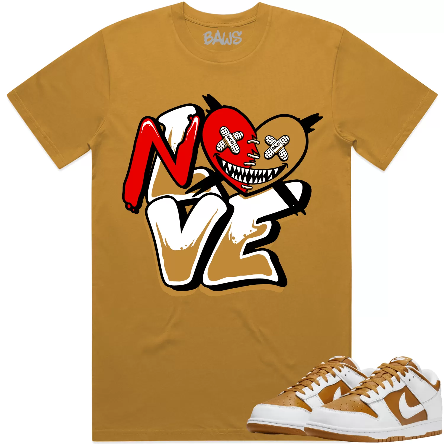 Curry Dunks Shirt to Match - WHEAT NO LOVE BAWS