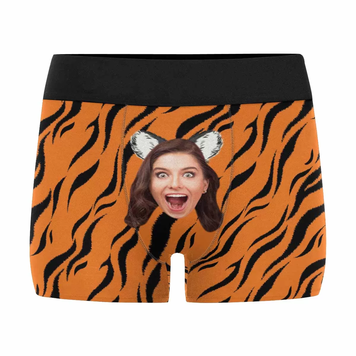 Custom Funny Animals Face Boxer Briefs Personalized Gift For Husband Or Boyfriend Face Boxer Underwear