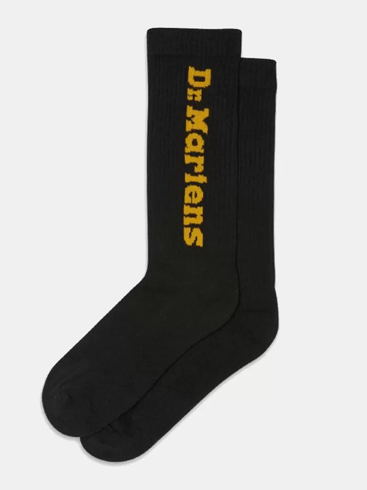 Dr Martens Vertical Logo Sock - Black