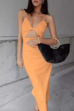 Eden Midi Dress - Orange