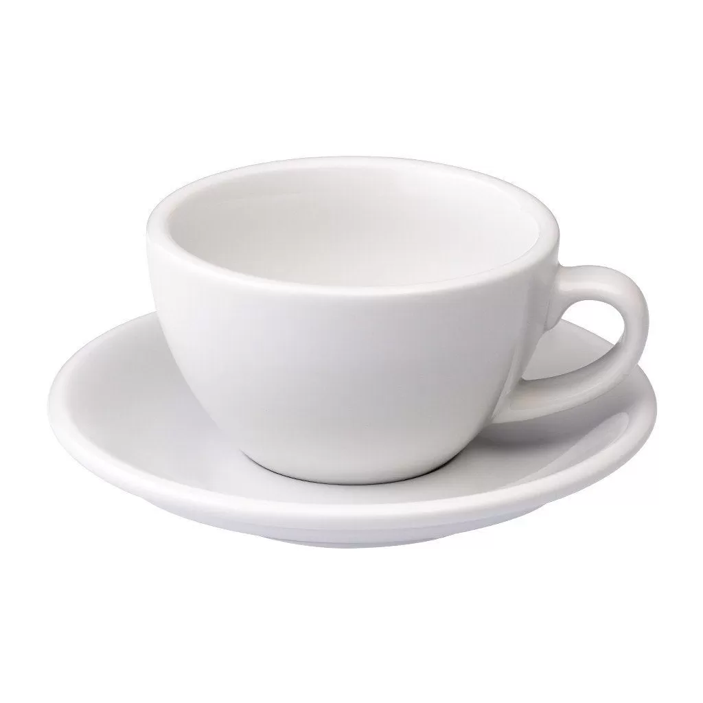 Egg Style Cappuccino Cup & Saucer (6.7oz/200ml) - Set of 2