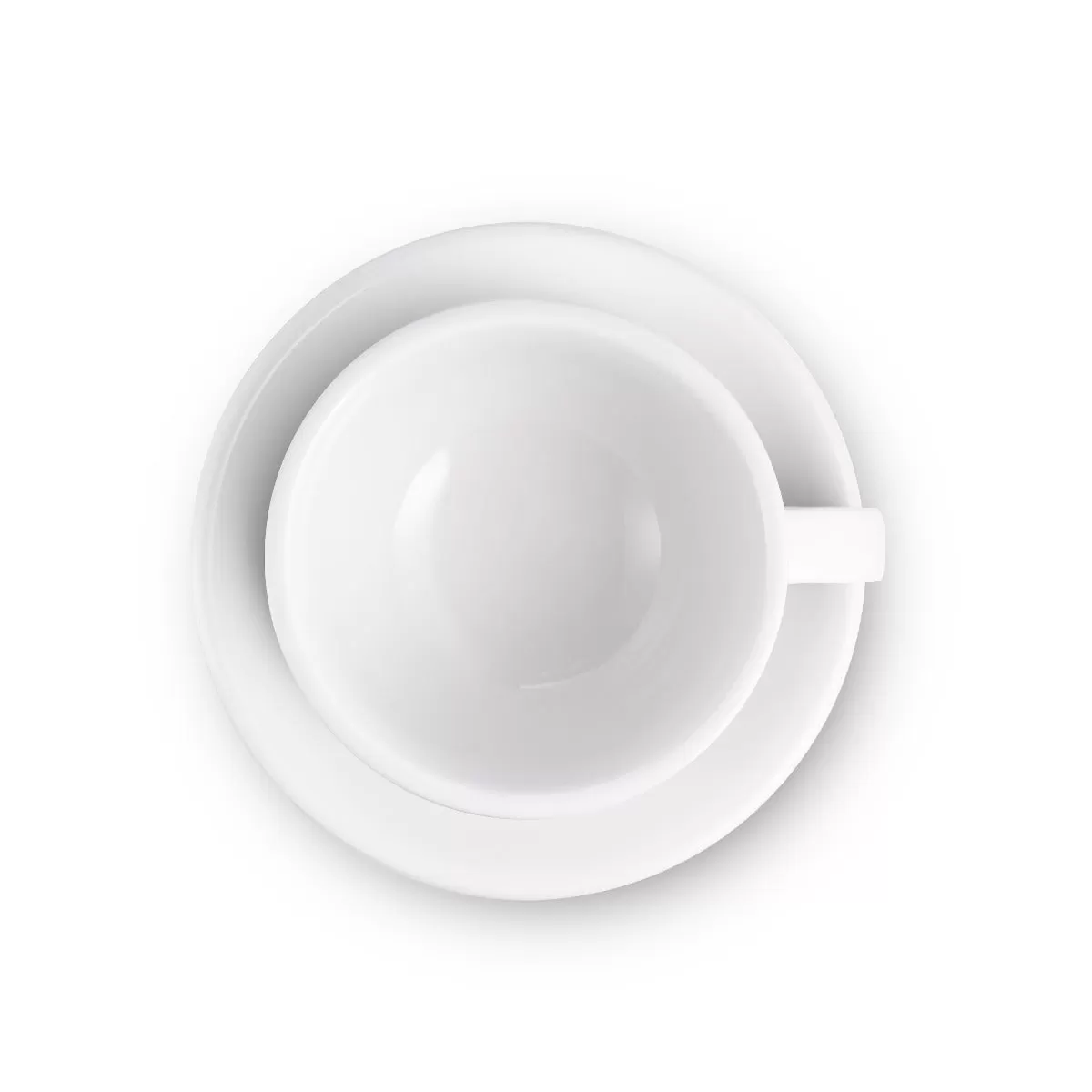 Egg Style Cappuccino Cup & Saucer (6.7oz/200ml) - Set of 2