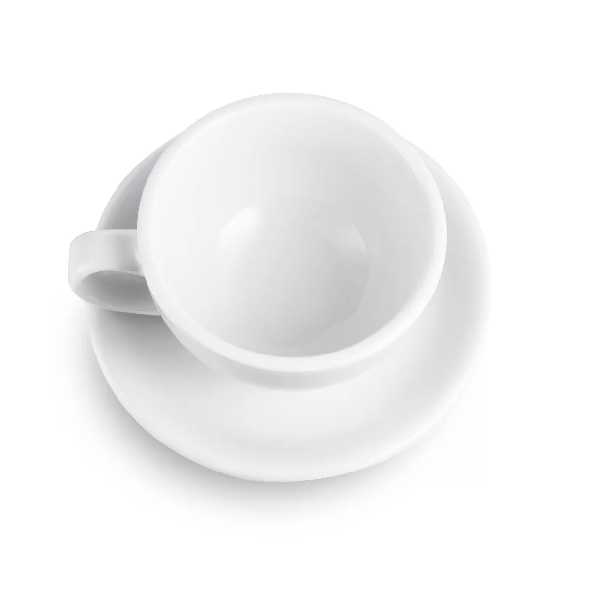 Egg Style Cappuccino Cup & Saucer (6.7oz/200ml) - Set of 2