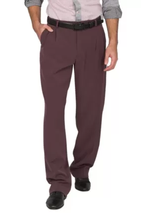 Eggplant Men's Tango Pants With Two Pleats