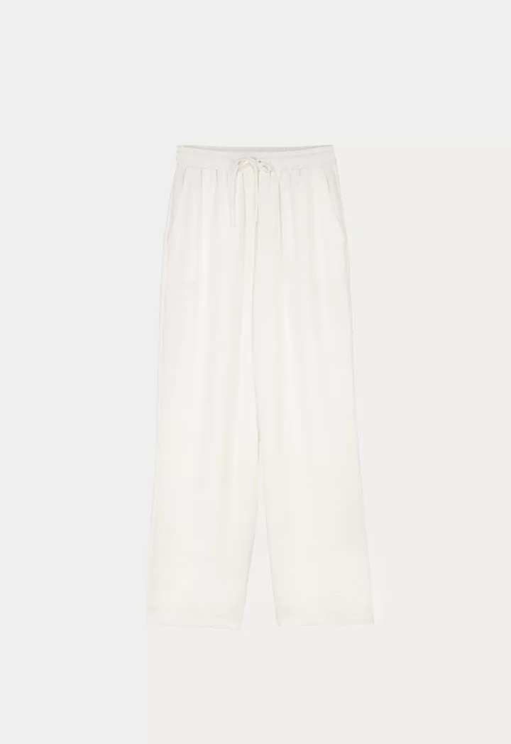 Elacticated Waist Solid Culottes