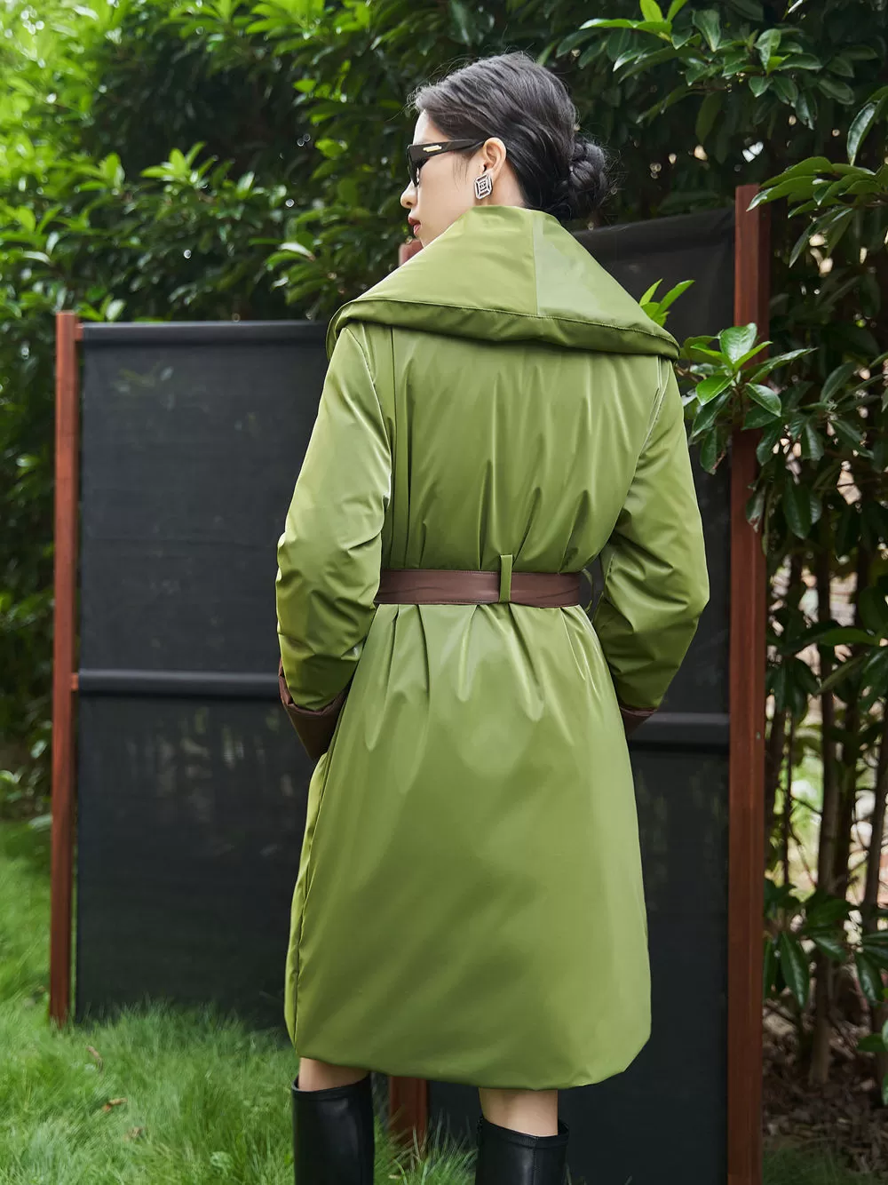 Eloise Belted Goose Down Wrap Coat