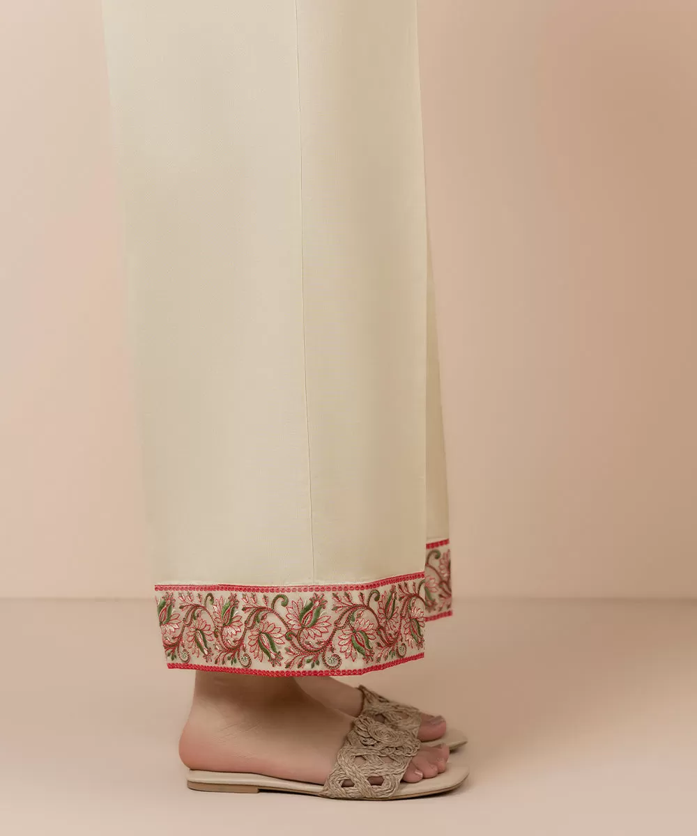 Embroidered Cambric Culottes