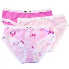 Esme 3pc Panty Set - Ribbon Bows